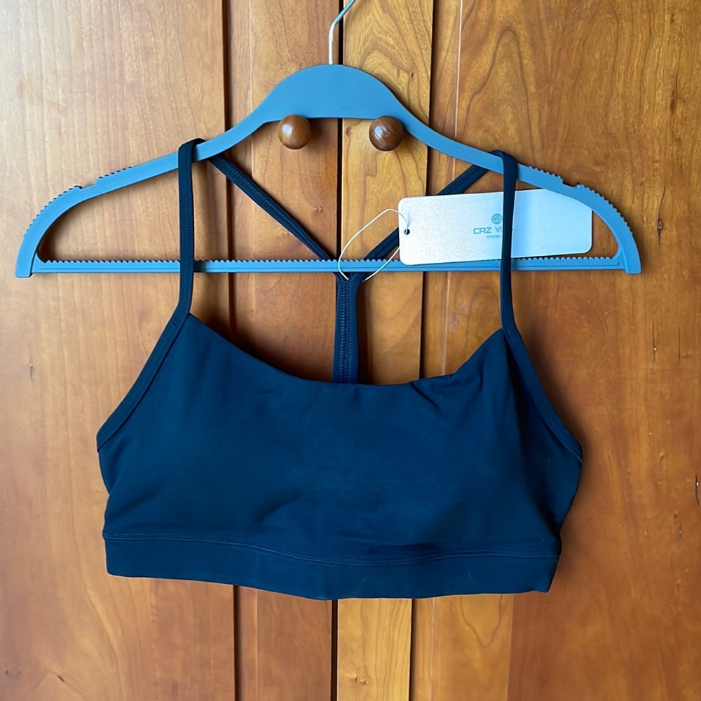 Crz Yoga- Sports Bra. Medium. Black